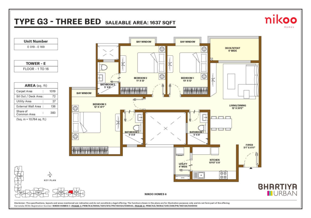 Nikoo Homes 6 Floor Plan12