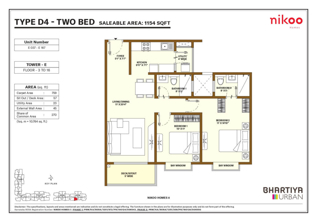 Nikoo Homes 6 Floor Plan3