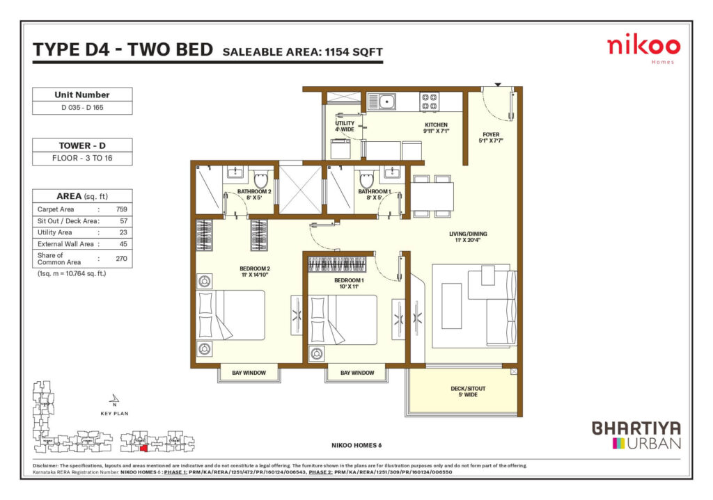 Nikoo Homes 6 Floor Plan4