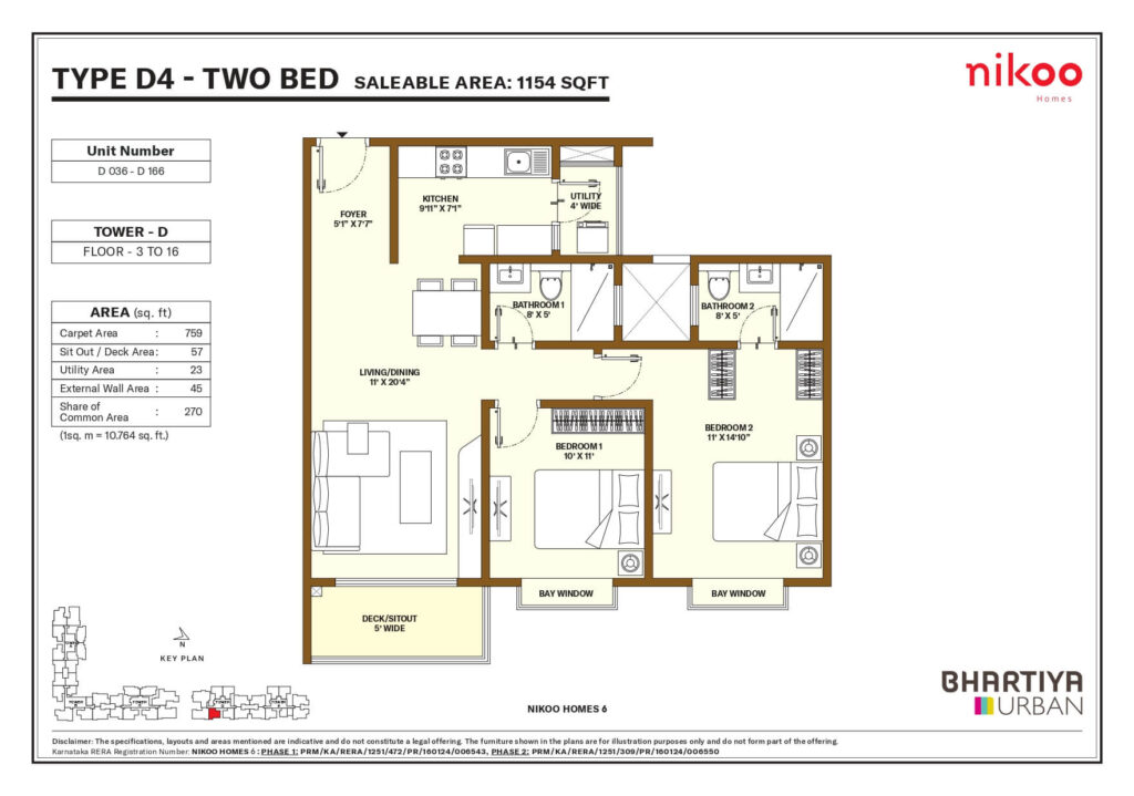 Nikoo Homes 6 Floor Plan5